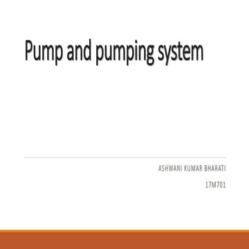 Pump and pumping system