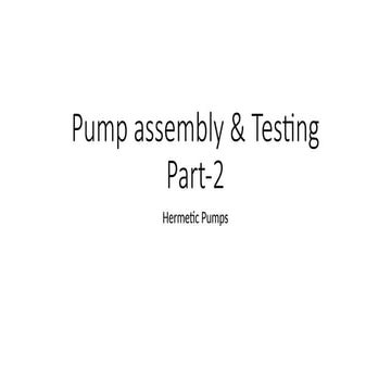 Pump assembly rotor balancing and vibration analysis.pptx