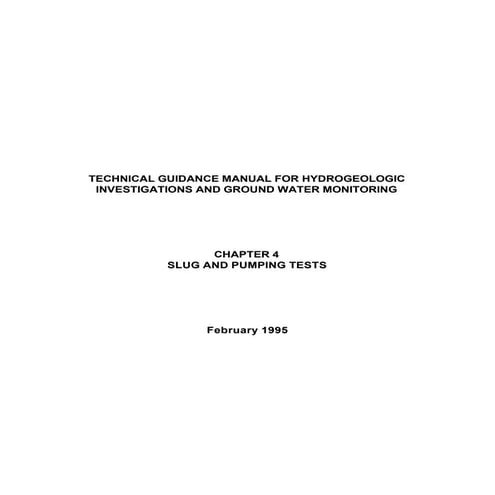 Pumping test | PDF