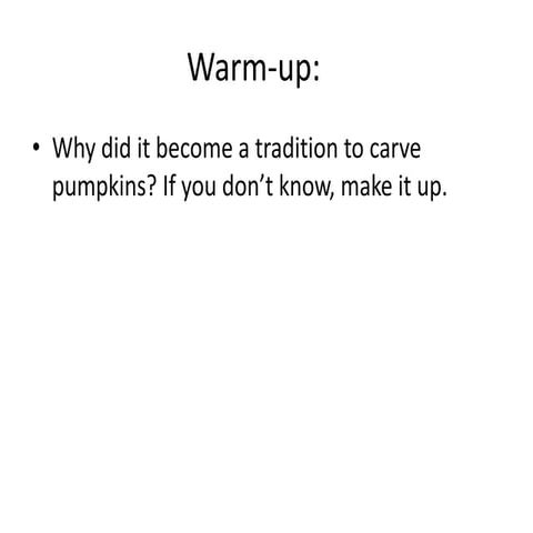 Pumpkin carving