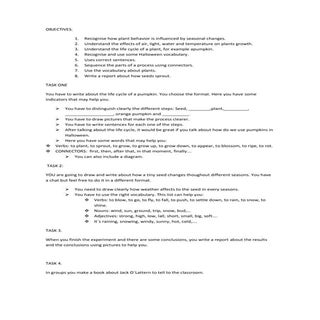 Objectives and tasks