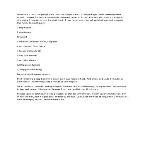 Pumpkin-Acorn Squash Soup