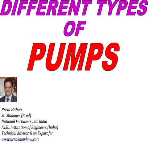 Pumps and pumping systems