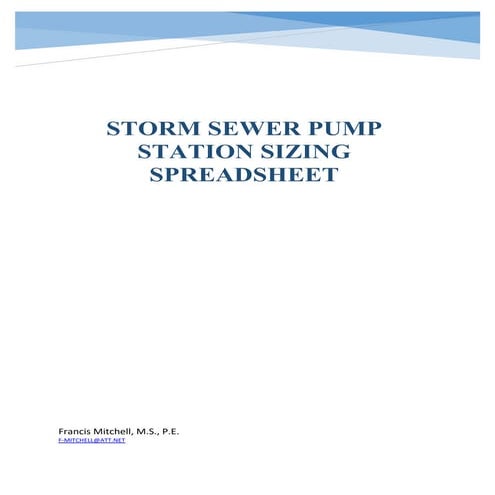Pump station design manual