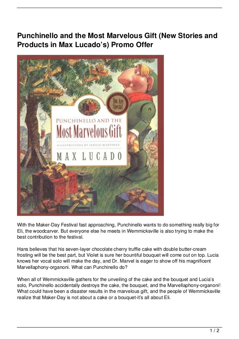 Punchinello and the Most Marvelous Gift (New Stories and Products in