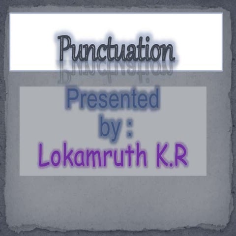 Punctation