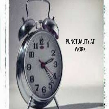 Punctuality at work