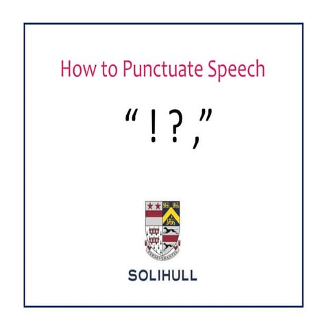 Year 4 speech punctuation | PPT