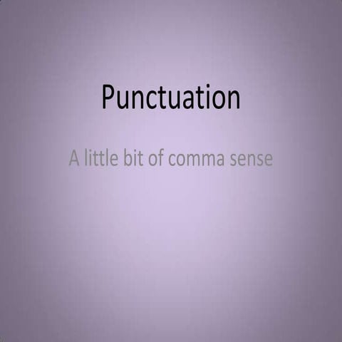 Punctuation