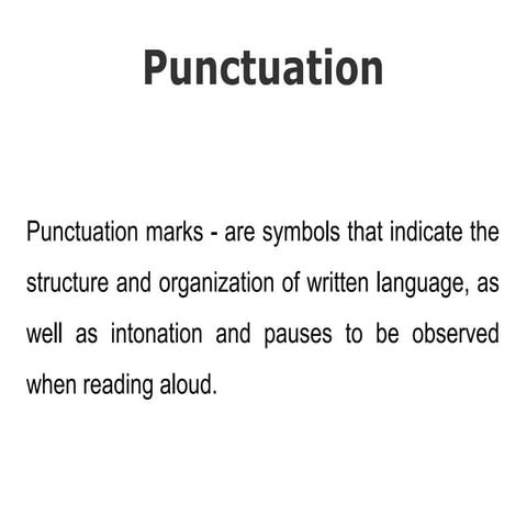 Punctuation