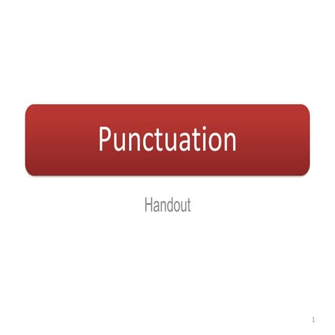 Punctuation