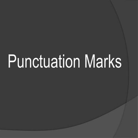punctuation.english slideshare.pptx english