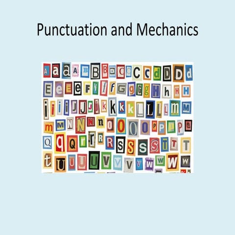 Punctuation and Mechanics +video