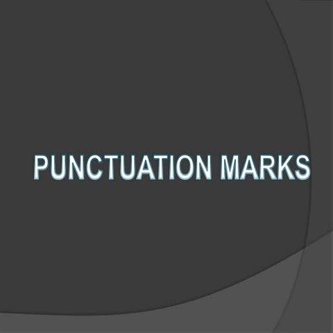 Punctuation marks