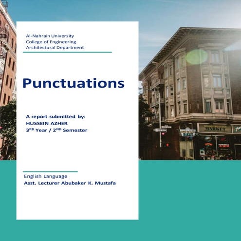 Punctuations - English Language Report