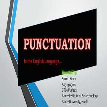 Punctuations