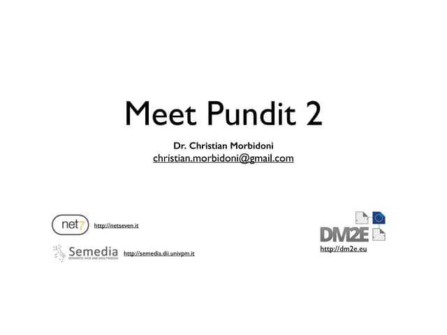 Pundit2, DHAB meeting, 2 October 2014