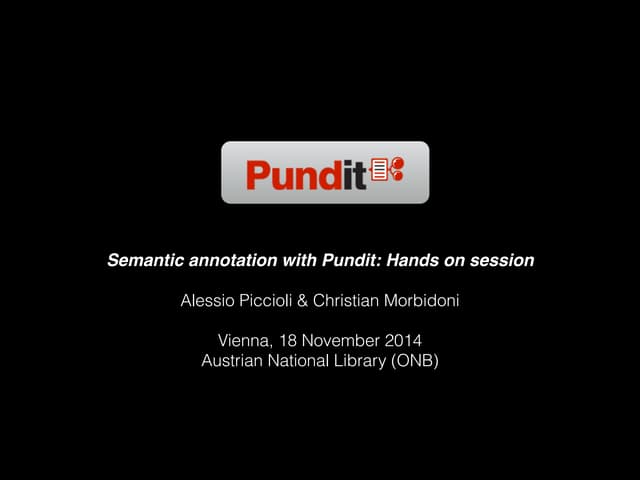 Pundit @ Vienna 2014