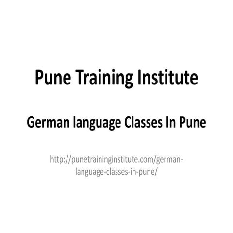 Best German Classes in Pune | Best German Language Course in Pune – Art ...