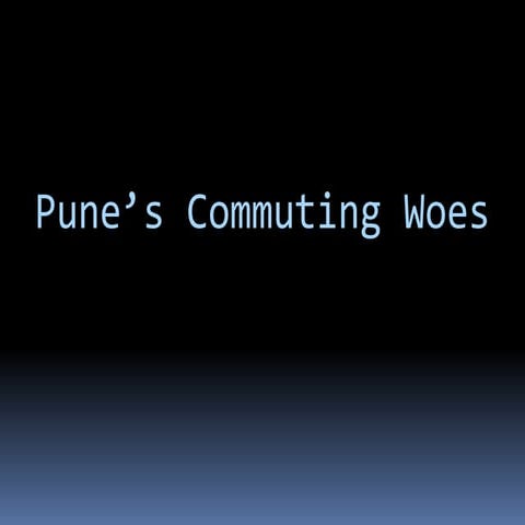 Pune transport problems