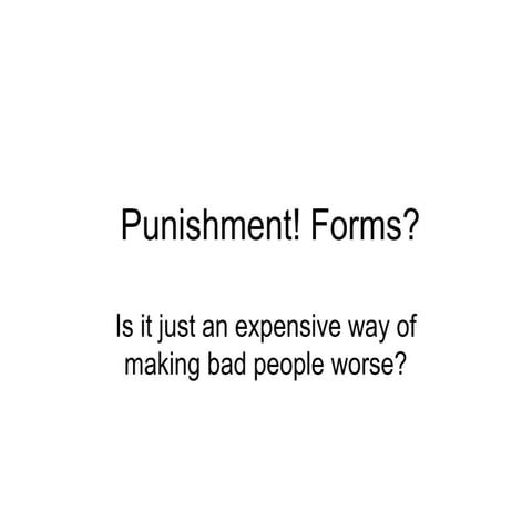 9 Punishment: POWERPOINT