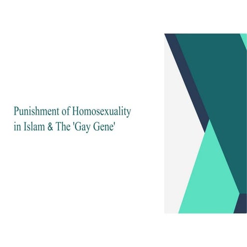 Punishment of Homosexuality in Islam & The 'Gay Gene' Debate-1 (9 files ...