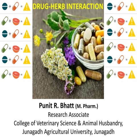 Drug-Herb interactions (with reference to commonly used herbs)