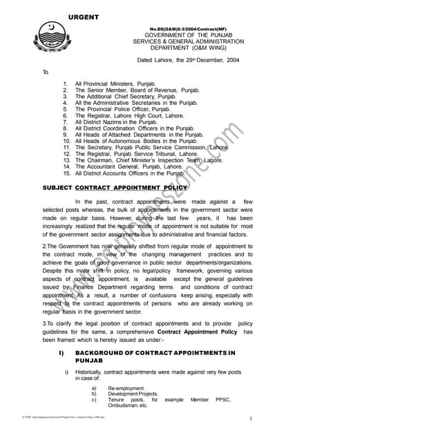 Punjab Govt. Contract Policy 2004.pptx