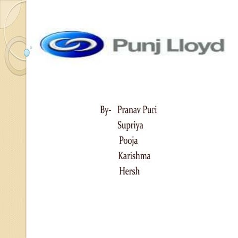 Accomplishments of  Punj lloyd 