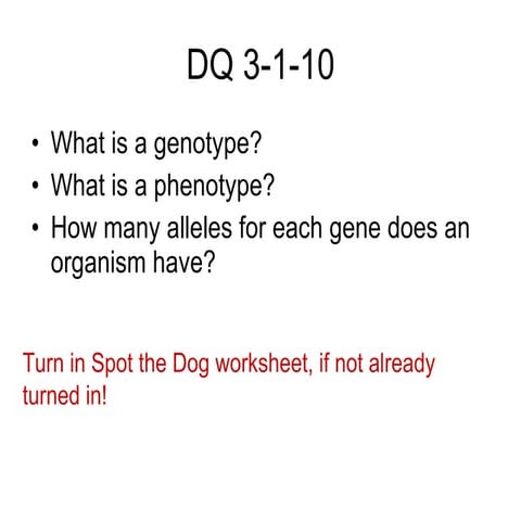 Punnett square practice | PPTX
