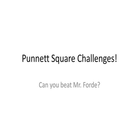 Punnett square Review - Oompah Gen.