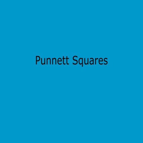 Punnett squares