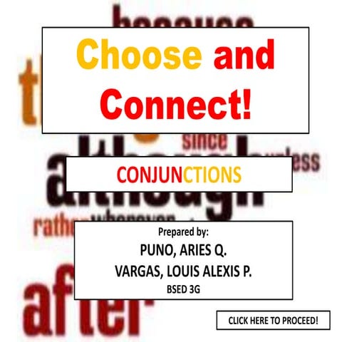 CONJUNCTIONS (THE GAME)