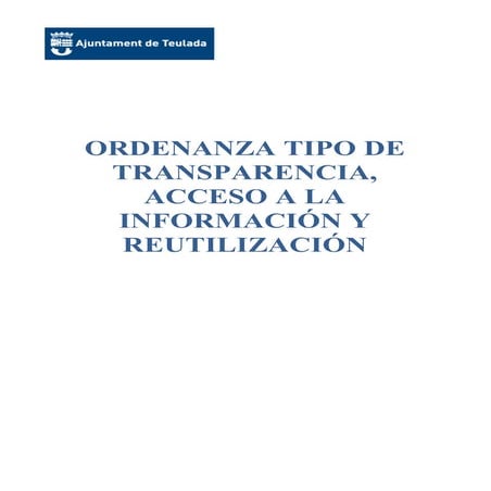 Punto 6º.  ordenanza transparencia