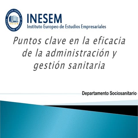 Presentación Webinar "Puntos Clave en la Eficacia de la  Administración  y Ge...