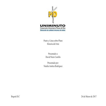 Punto y linea sobre plano