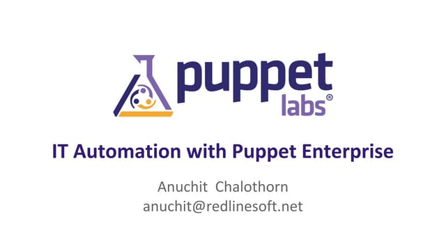 IT Automation with Puppet Enterprise