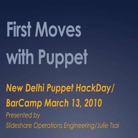Puppet barcampexercises.jzt