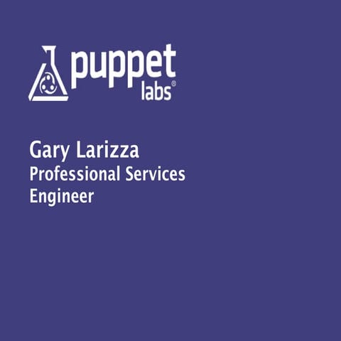 Puppet Camp London Fall 2014: Keynote