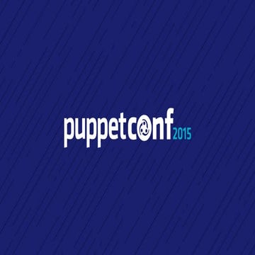 Puppet conf 2015 - Building community