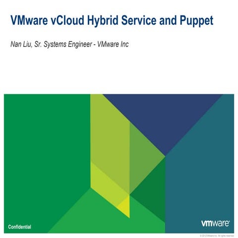 PuppetConf 2013 vCloud Hybrid Service and Puppet