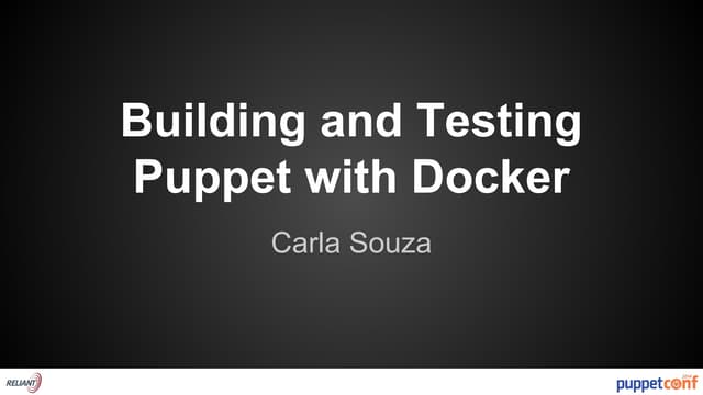Building and Testing Puppet with Docker