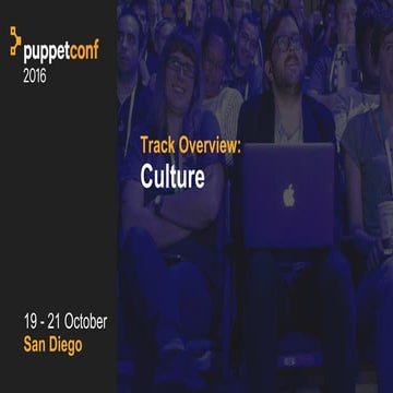 PuppetConf track overview: Culture