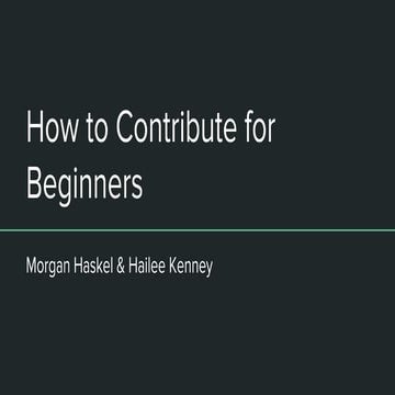Contributing for Beginners PuppetConf 2015