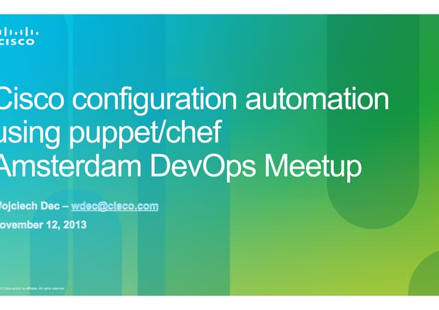 Puppet devops wdec