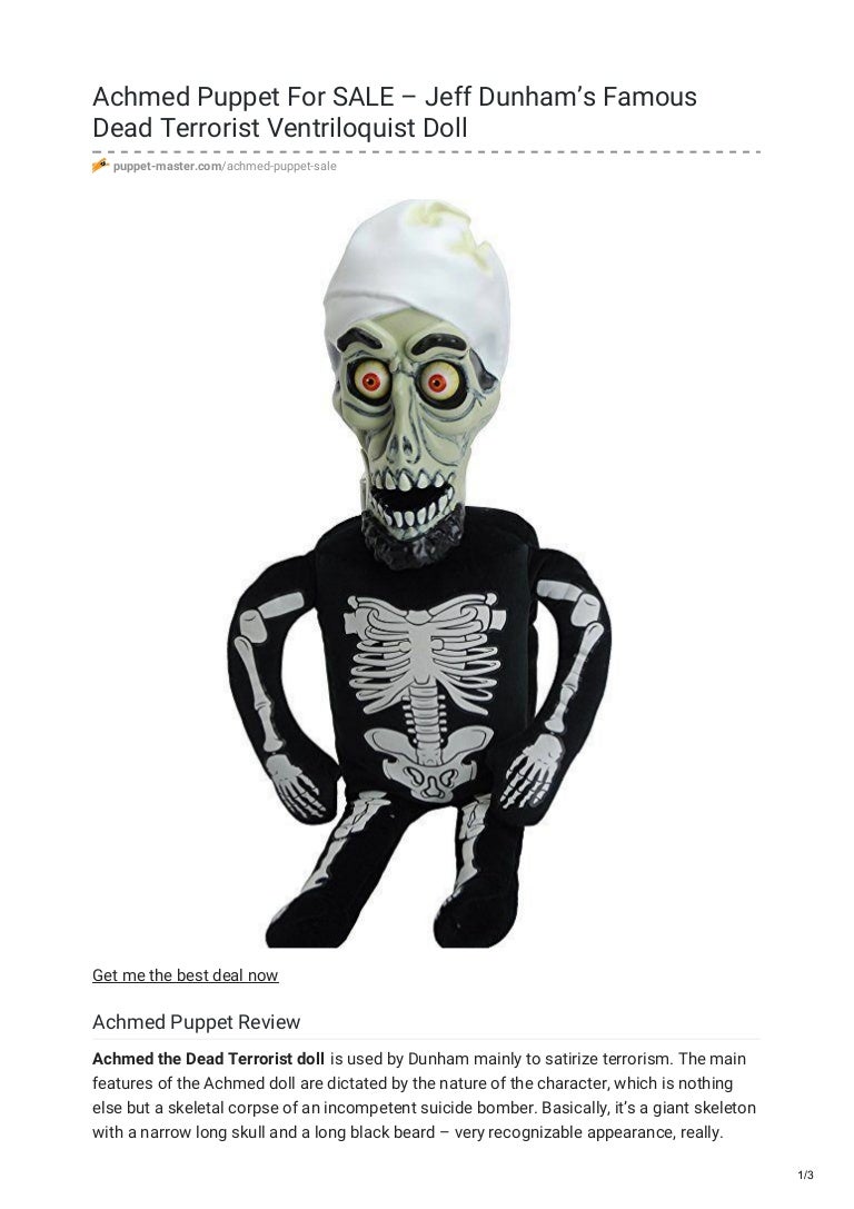 Puppet for sale jeff dunhams famous dead terrorist ventriloquist doll