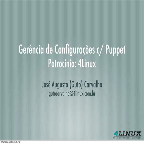 Oficina Puppet latinoware