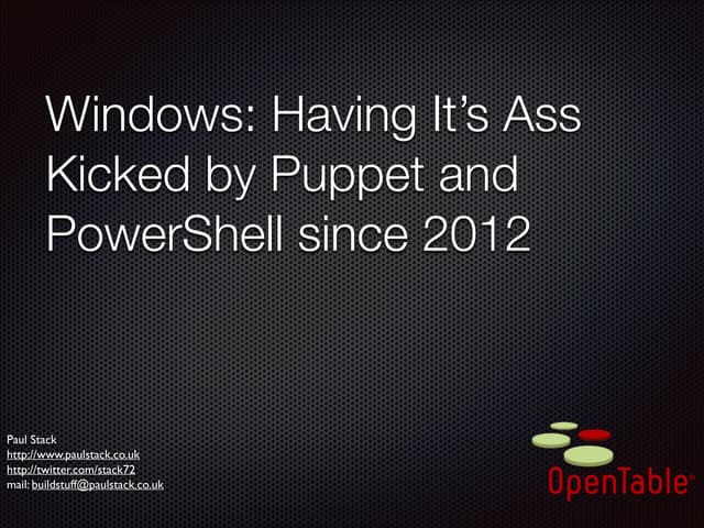 Puppet powershell