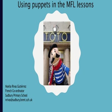 Using puppets in MFL