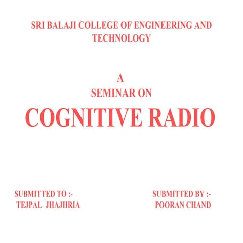 Cognitive Radio